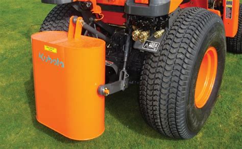 skid steer counterweights|suitcase weights for compact tractors.